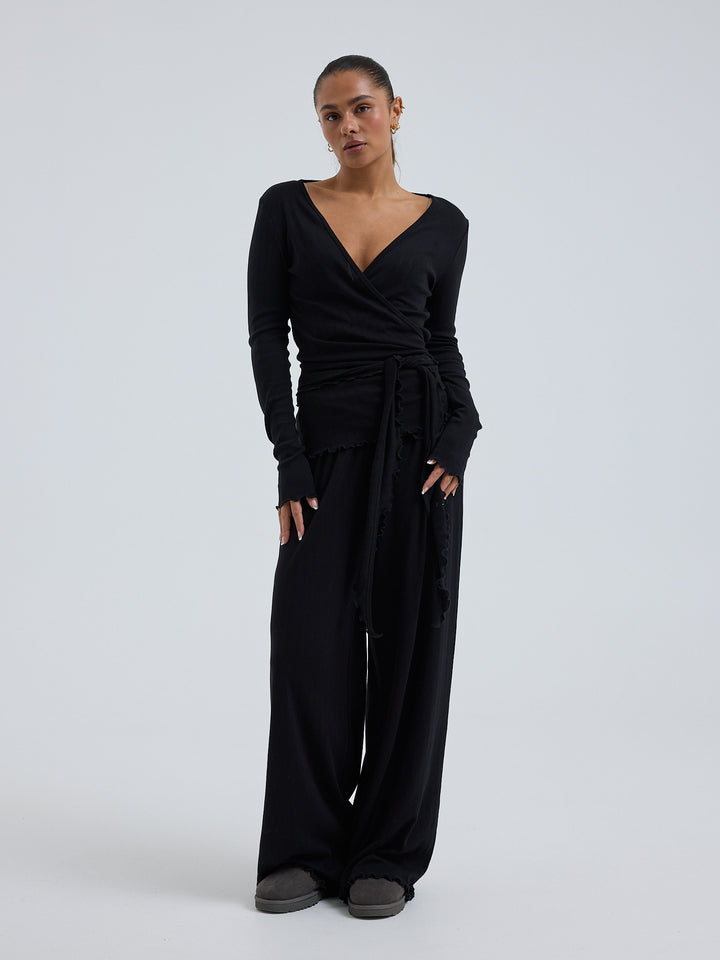 Jacquard Wrap, Black
