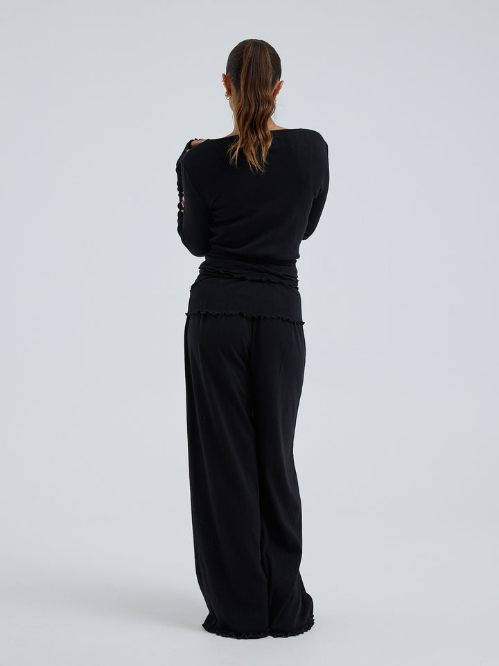 Jacquard Wrap, Black