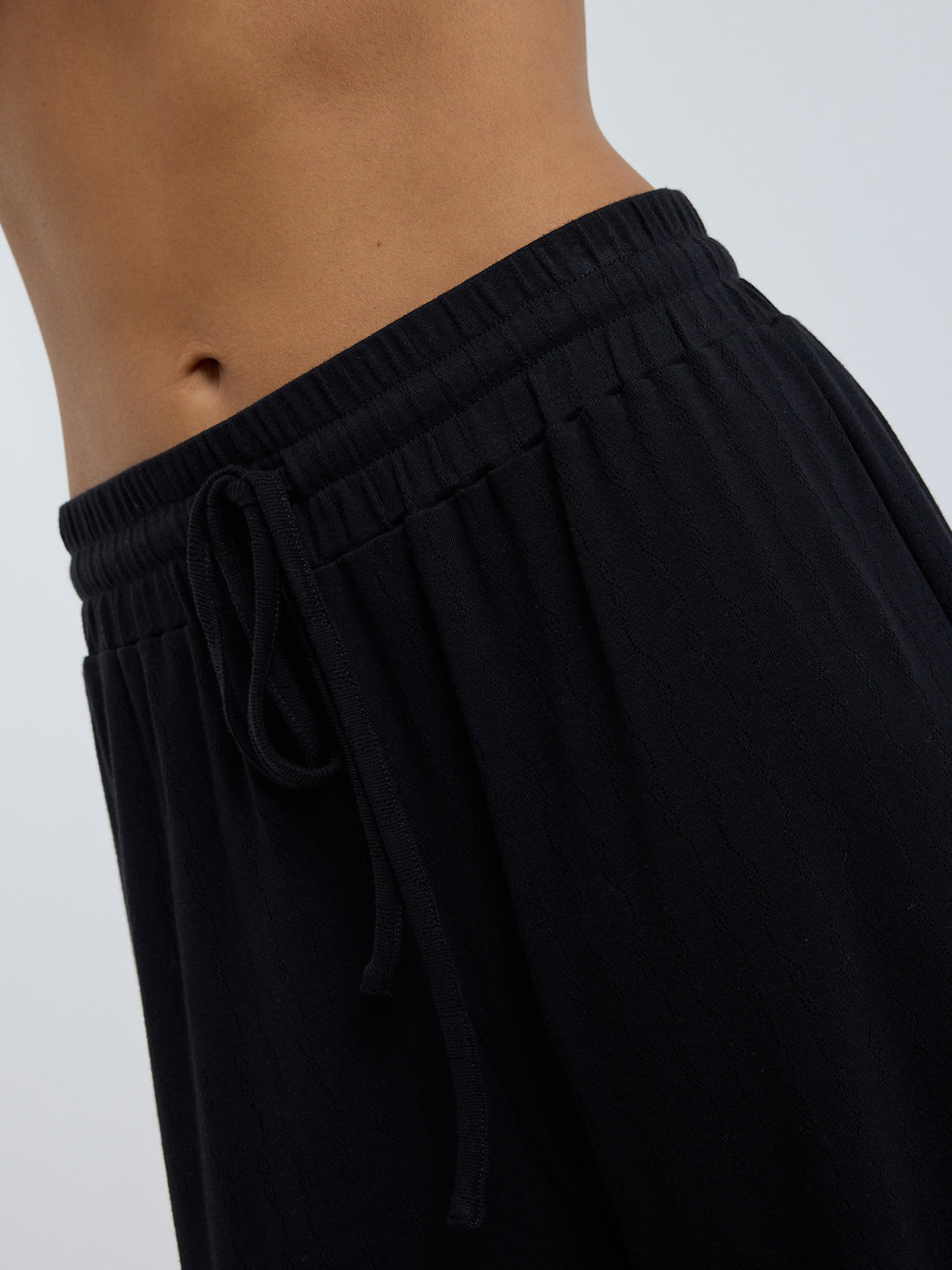 Jacquard Pants, Black