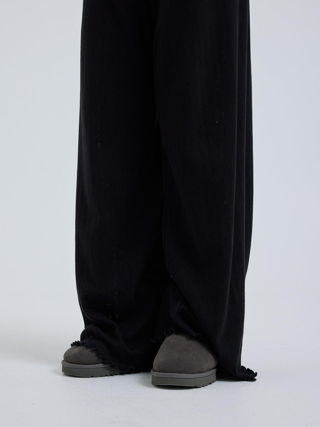 Jacquard Pants, Black