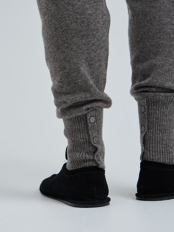 Wool Cashmere Leggings Pants - Mushroom