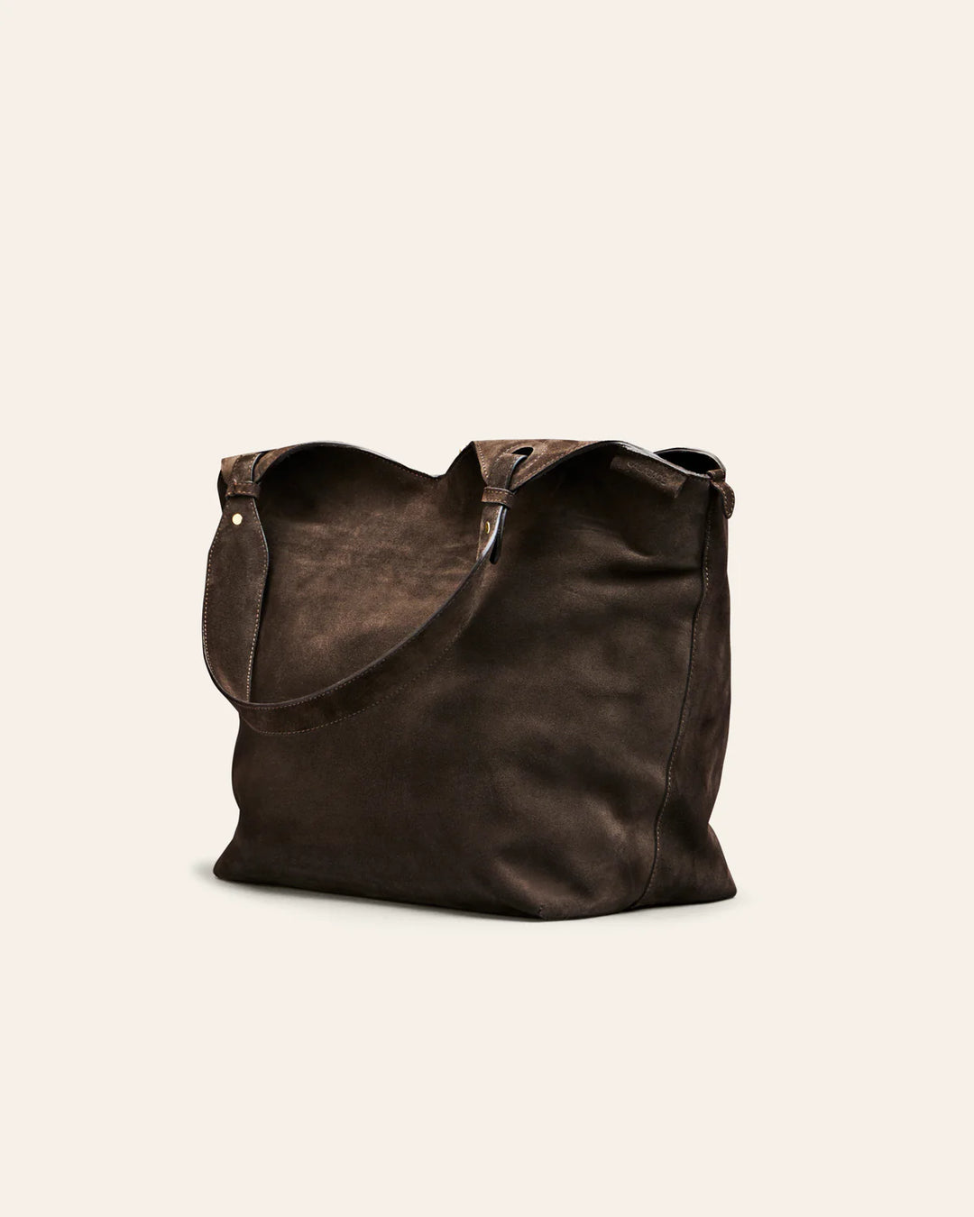 Soho Suede Tote Bag, Umber Suede