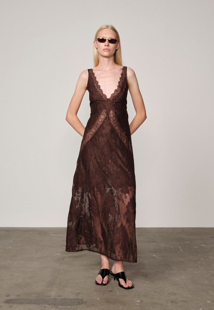 Sorey Dress, Java Brown