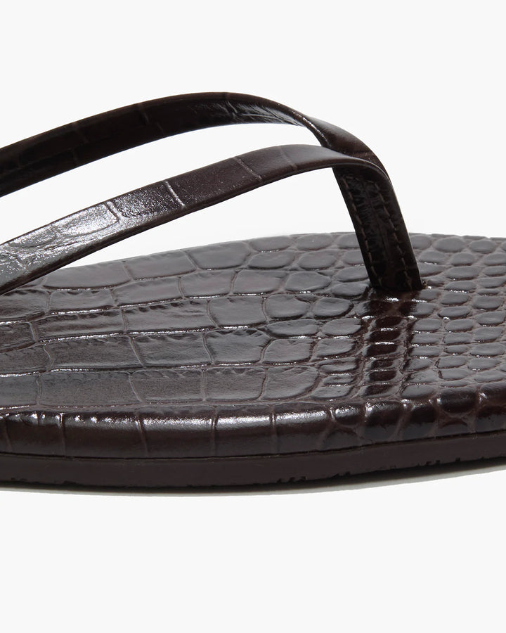 Lily Square Toe, Croco Brown