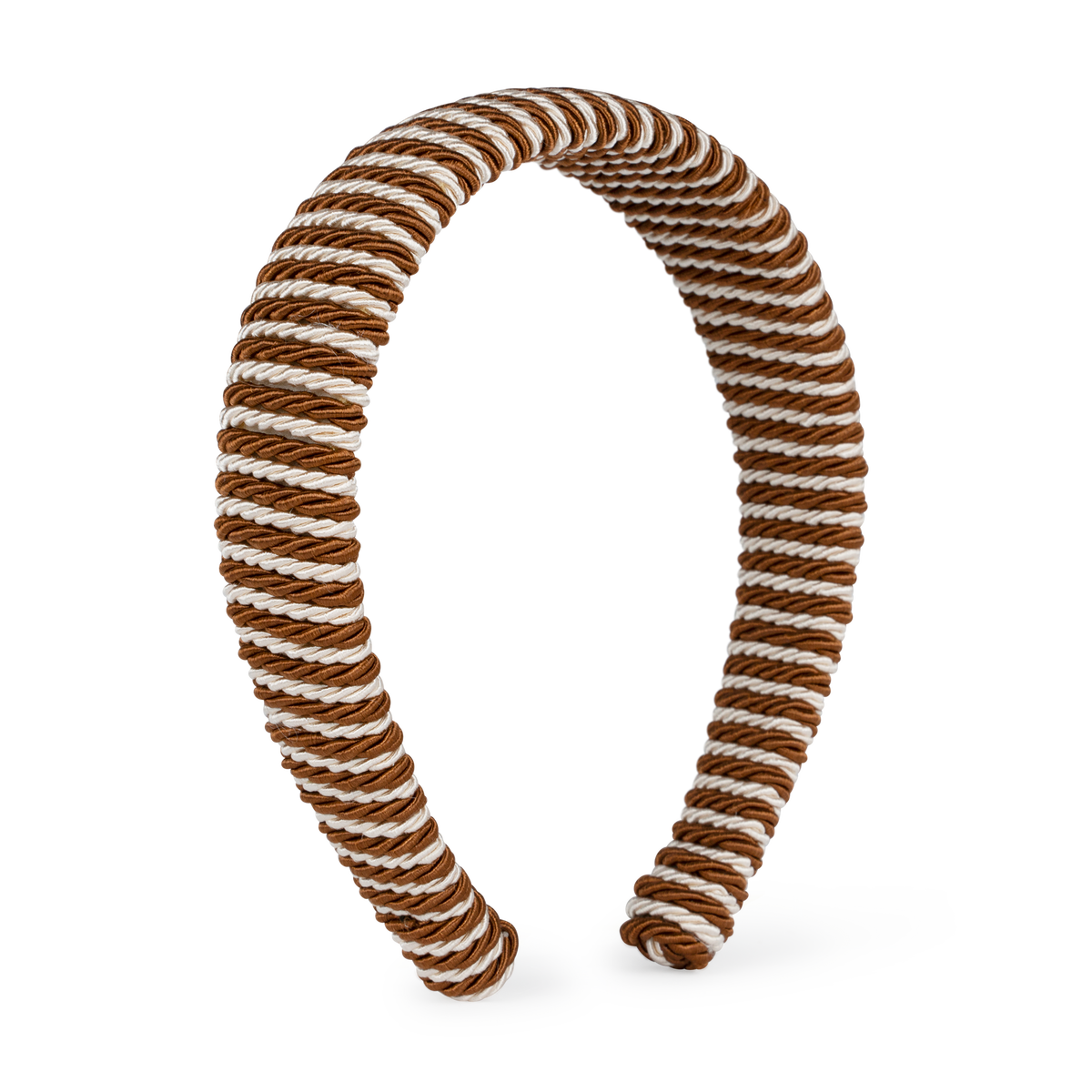 Striped Headband, Brown