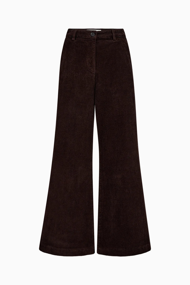 Ellen French Corduroy Pant - Black Coffee