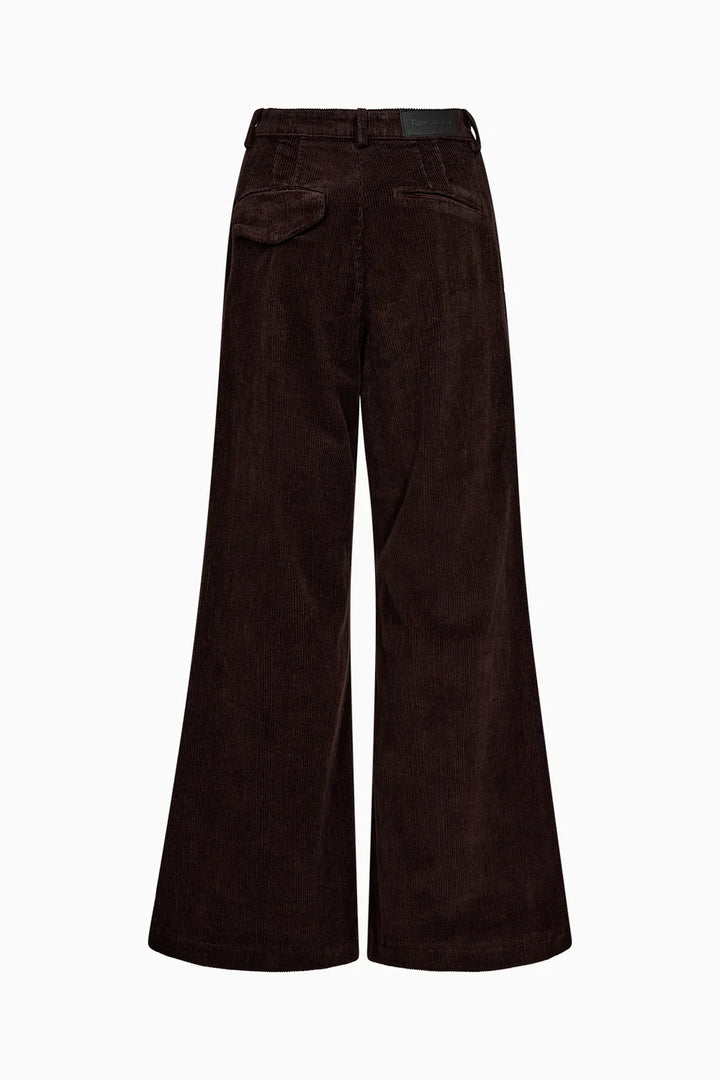 Ellen French Corduroy Pant - Black Coffee