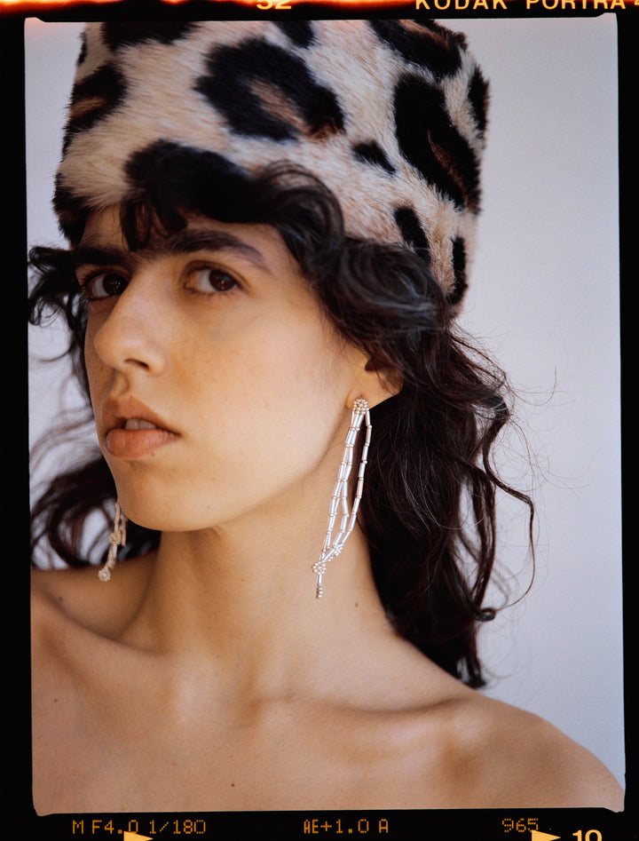 Drop Ear Sticks - Silver