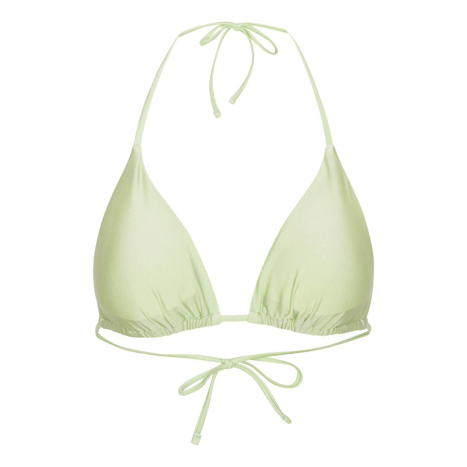 Waverly Bikini Top, Mint/Brown