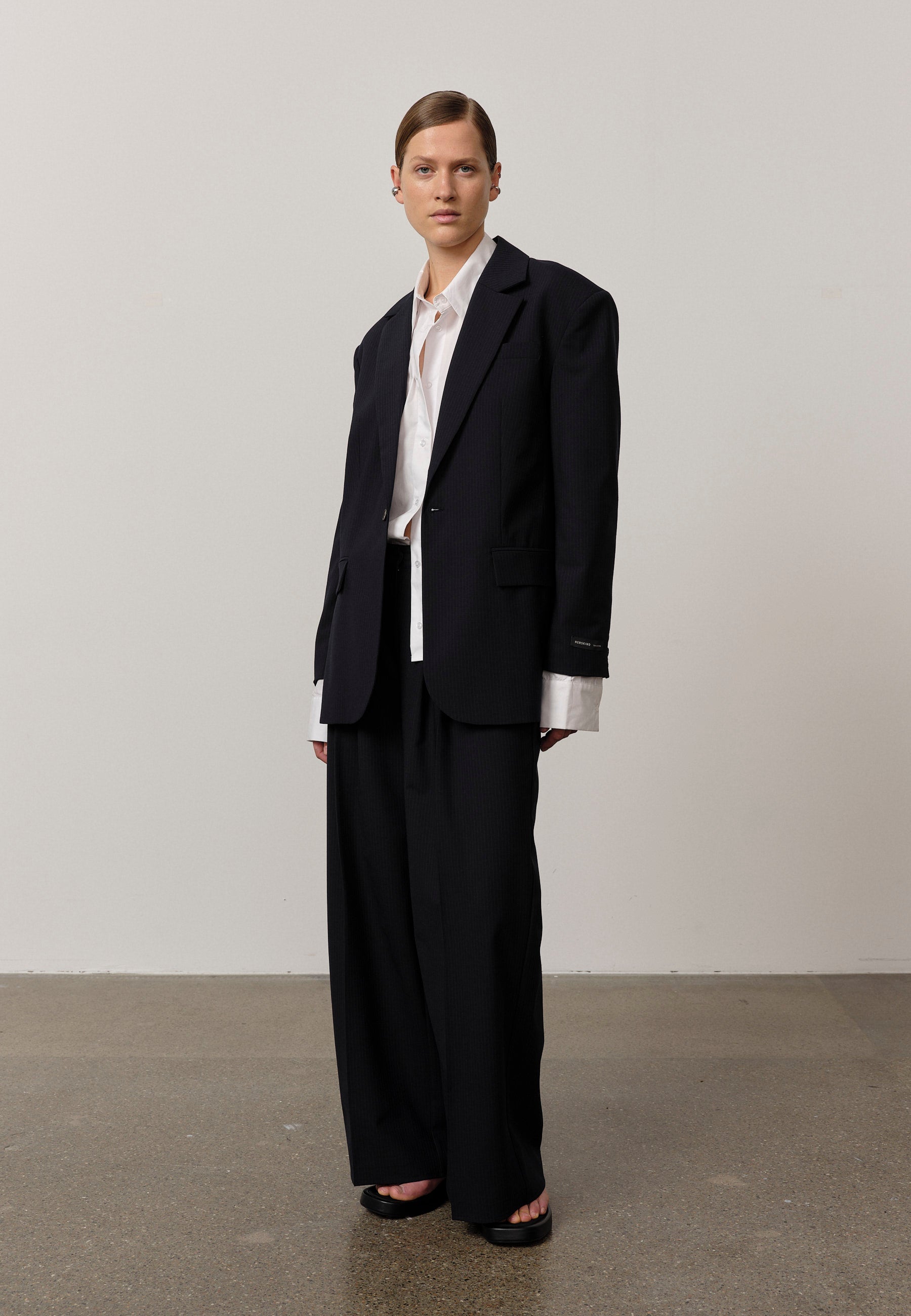 Yago Blazer, Navy Pinstripe