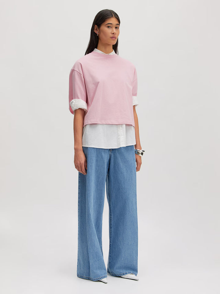 Enzo Boxy T-shirt, Cameo Pink