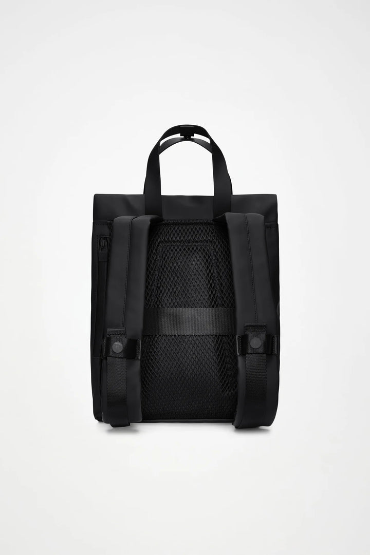2-Way Mini Tote Backpack, Black