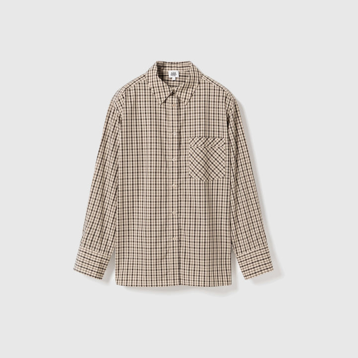 Juniella Shirt - Beige Check