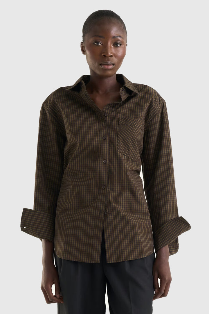 Juniella Shirt - Brown Check