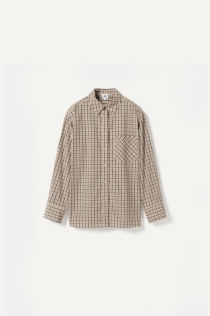 Juniella Shirt - Beige Check