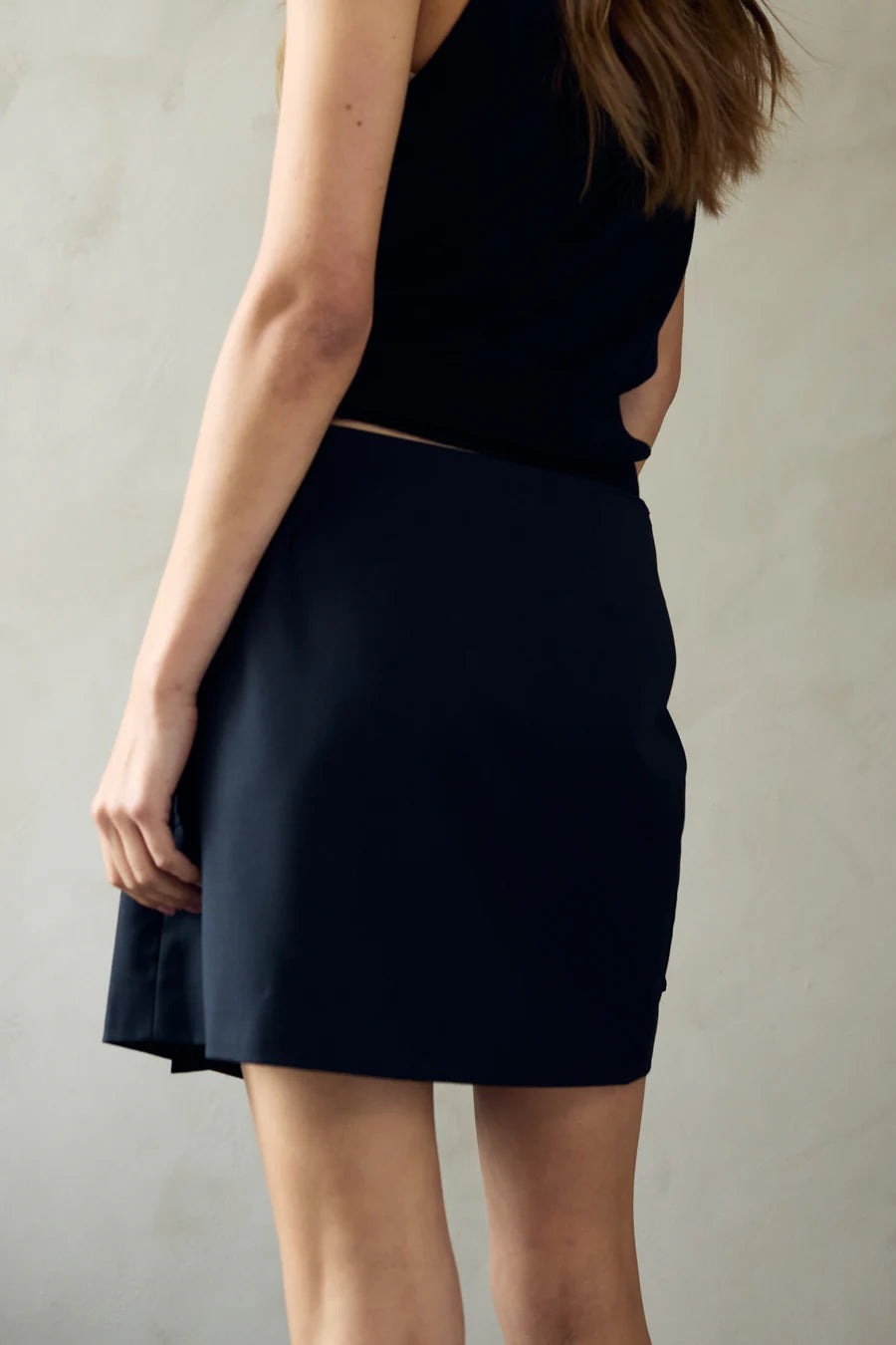 Kerani Wrap Skirt, Black