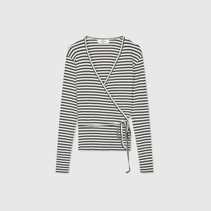 2x2 Cotton Stripe Susi LS Top