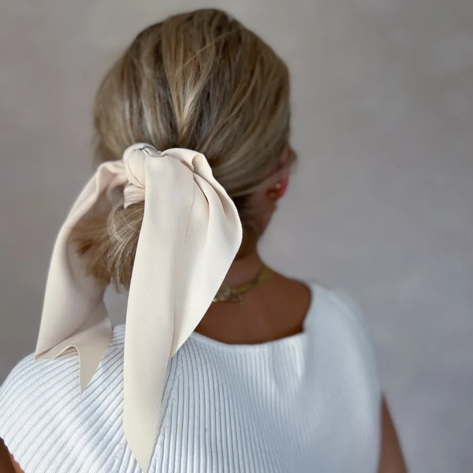 Merle Cloth Scrunchie, Beige (Copy)