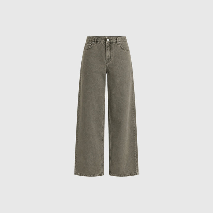 Kenzie Wide Jeans - Dark Green
