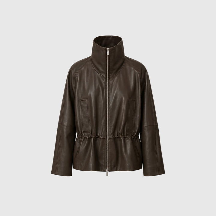 Oscar Leather Jacket - Earth