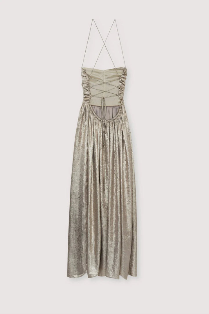 Saffron Woman Dress, Gold