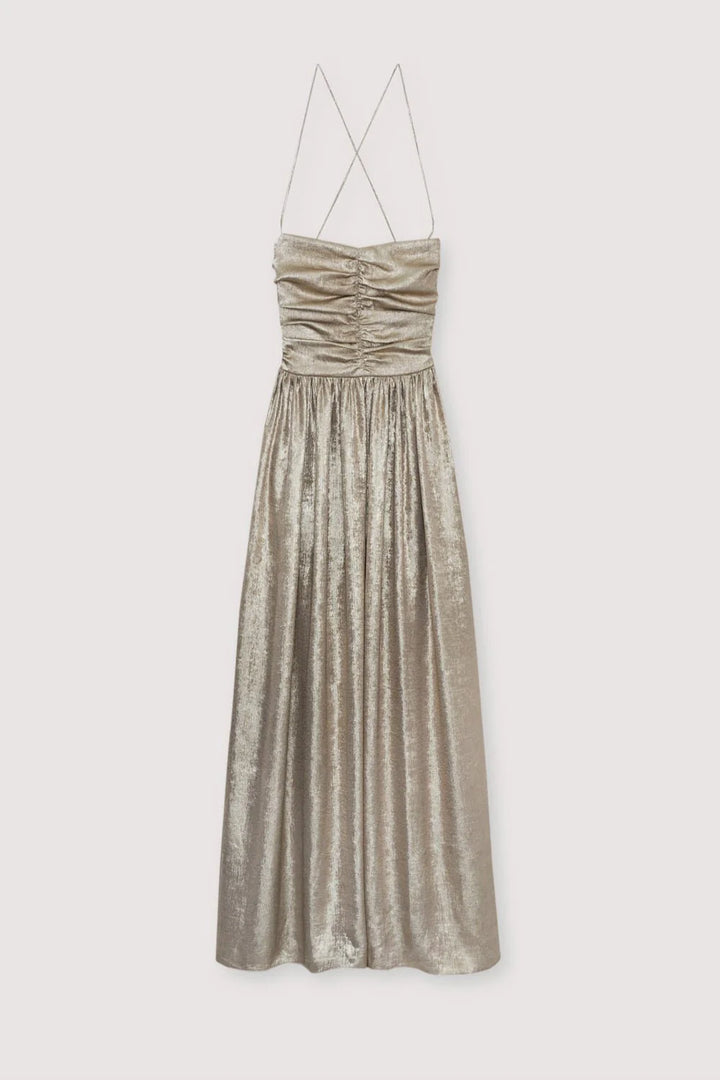 Saffron Woman Dress, Gold