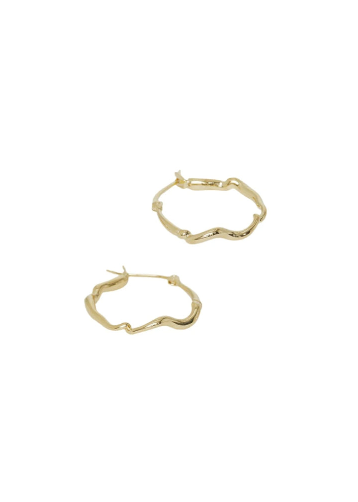 Hailey Hoop, GoldPleated