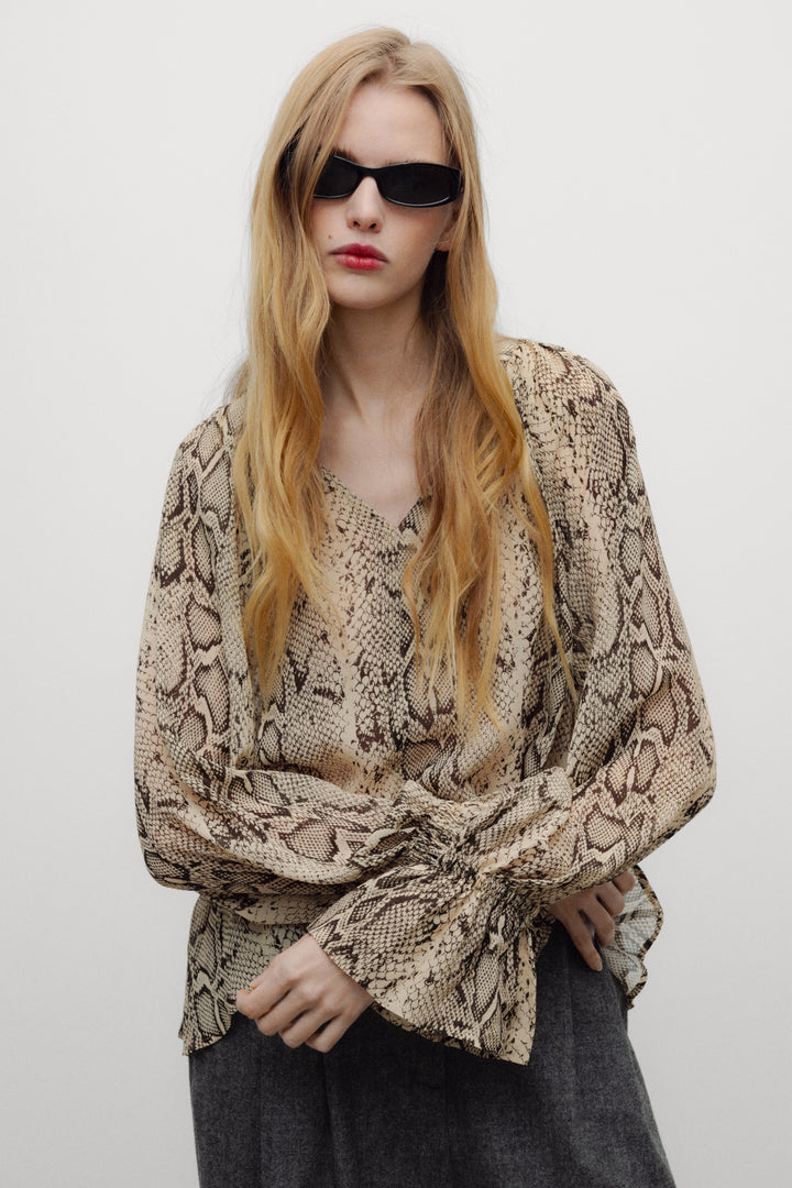 Isley Woman Blouse - Snake