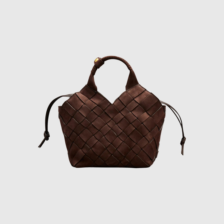 Misu Leather Bag Medium, Umber Nubuck