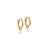Hoops, Bella Pearl, Gold