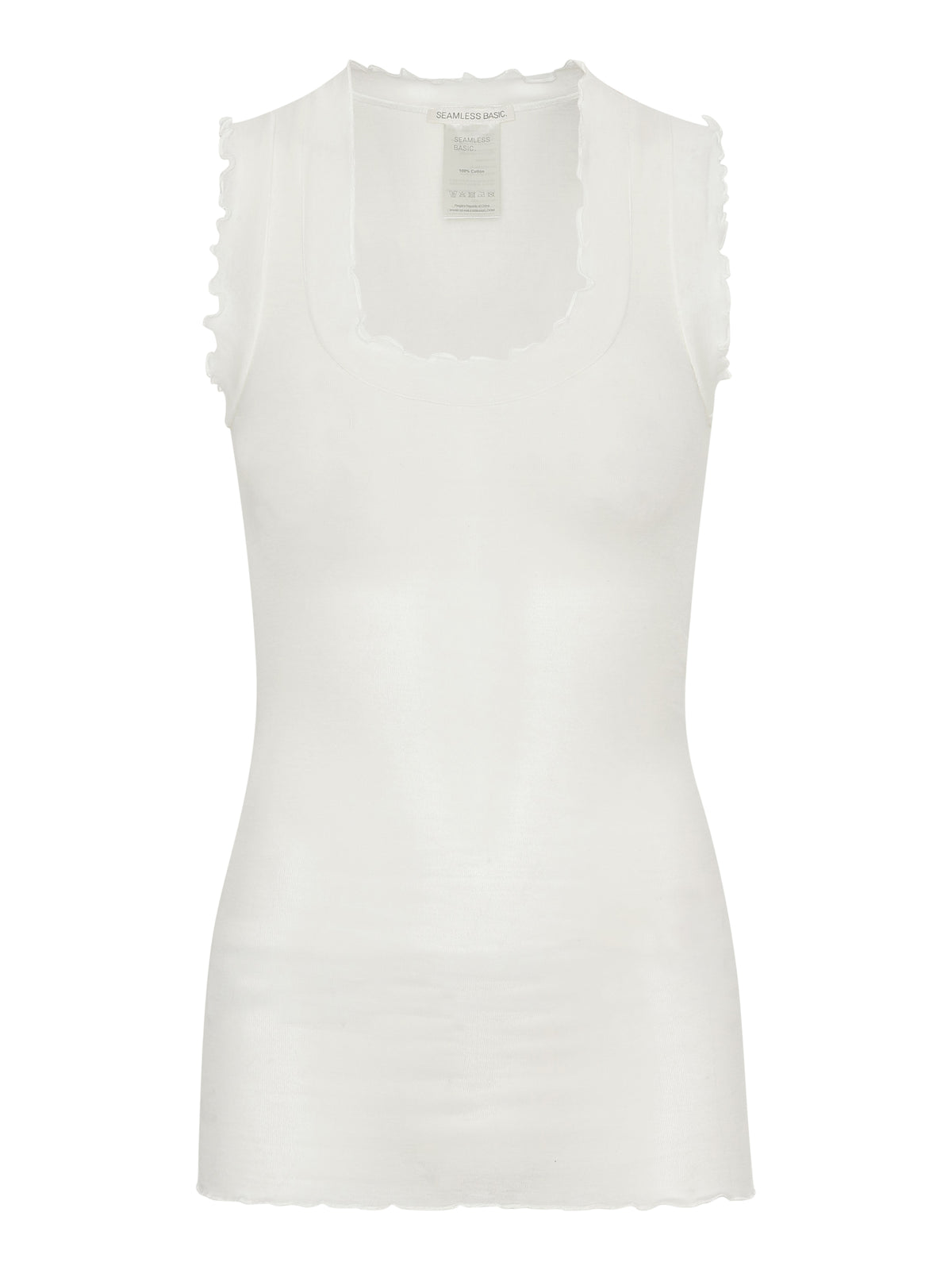 Flounce Tank, Off White